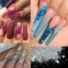 Esmalte de uñasNail glitter - silver flakes for delightful nail manicure - various colours - - 50 grams