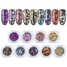 Nail art glitter - kameleon / pailletten / gemengde kleuren vlokkenNagellak