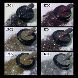 Glanzende suiker nail art poeder - glitter - luxe sparkle dustNagellak