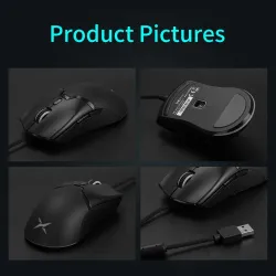 Delux M800 - RGB bedrade muis - 12400 - 16000 DPI - 1000HzMuizen