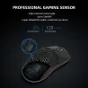 Delux M700A - wired gaming mouse - RGB - 7200DPI - lightweight - ergonomic - honeycomb shell