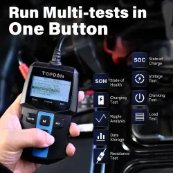 TOPDON ArtiDiag800 - skaner OBD2 - narzędzie diagnostyczne do samochodów - czytnik kodów pełnego systemuDiagnoza