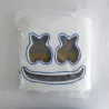 Marshmallow DJ Helm - leuchtende Vollmaske - mit LED