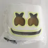 Marshmallow DJ-helm - lichtgevend volgelaatsmasker - met LEDFeest