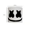 Marshmallow DJ helmet - luminous full face mask - with LED