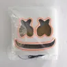 Marshmallow DJ-helm - lichtgevend volgelaatsmasker - met LEDFeest