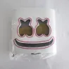 Marshmallow DJ-helm - lichtgevend volgelaatsmasker - met LEDFeest
