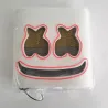 Marshmallow DJ-helm - lichtgevend volgelaatsmasker - met LEDFeest
