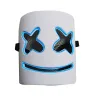 Marshmallow DJ-helm - lichtgevend volgelaatsmasker - met LEDFeest