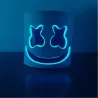 Kask Marshmallow DJ - świecąca maska pełnotwarzowa - z LEDParty