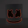 Marshmallow DJ helmet - luminous full face mask - with LED
