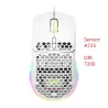 Delux M700A - bedrade gamingmuis - RGB - 7200DPI - lichtgewicht - ergonomisch - honingraatschaalMuizen