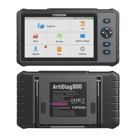 TOPDON ArtiDiag800 - skaner OBD2 - narzędzie diagnostyczne do samochodów - czytnik kodów pełnego systemuDiagnoza