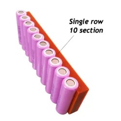 Single row battery fixture - strong magnet - fixture for 18650 batteries