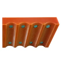 Single row battery fixture - strong magnet - fixture for 18650 batteries