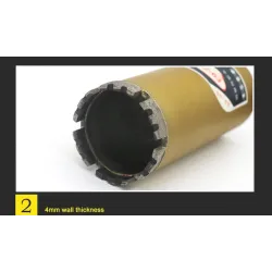 Diamond core drill bit - M22 interface - saw cutter reinforced concrete / marble / dry / wet water drilling - M22 - 25 - 180mm