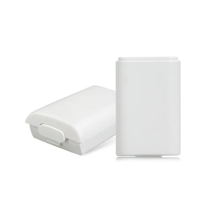 Xbox 360 controller - battery back cover - black - white