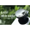 Telefonkameraobjektiv - 0,45X Weitwinkel / 10X Makro - Clip-on - Kit