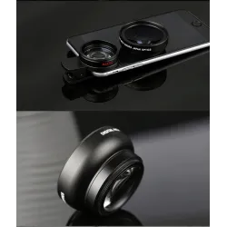 Telefooncameralens - 0.45X groothoek / 10X macro - clip-on - kitLenzen