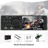 Autoradio Bluetooth - 4.1" - 1 DIN - TF - USB - ISO - Lecteur MP5 - écran tactile - chargeur rapide