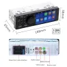 Bluetooth bilradio - 4,1" - 1 DIN - TF - USB - ISO - MP5 spiller - berøringsskjerm - hurtiglader