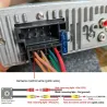 Bluetooth bilradio - 4,1" - 1 DIN - TF - USB - ISO - MP5 spiller - berøringsskjerm - hurtiglader