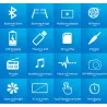 Bluetooth bilradio - 4,1" - 1 DIN - TF - USB - ISO - MP5-spelare - pekskärm - snabbladdare
