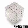 N35 - ímãs de neodímio - bloco magnético forte - cubo - 4 * 4 * 3 mm 50 peças