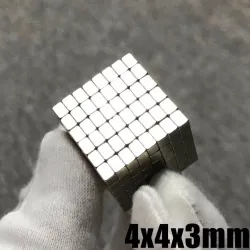 N35 - magnesy neodymowe - mocny blok magnes - kostka - 4 * 4 * 3mm 50 sztukN35