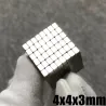 N35 - neodymium magnets - strong magnet block - cube - 4 * 4 * 3mm 50 piecesN35
