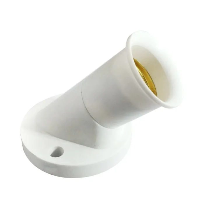 Accesorios de iluminaciónAdaptador de bombilla E27 - Convertidor - Base de rosca - Inclinación de 45 grados