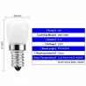 Kjøleskapslyspære - SMD2835 LED - E14 - 3W - 220V - 2 stk.