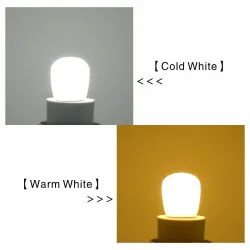 Kjøleskapslyspære - SMD2835 LED - E14 - 3W - 220V - 2 stk.