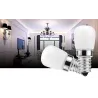 Kjøleskapslyspære - SMD2835 LED - E14 - 3W - 220V - 2 stk.