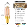 Vintage żarówka LED - tuba Edisona - T22 - 2200K - E12 / E14 - 1W - ściemnialna - bursztynowe szkło - 5 sztukE14