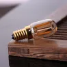 Vintage żarówka LED - tuba Edisona - T22 - 2200K - E12 / E14 - 1W - ściemnialna - bursztynowe szkło - 5 sztukE14