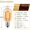 Vintage żarówka LED - tuba Edisona - T22 - 2200K - E12 / E14 - 1W - ściemnialna - bursztynowe szkło - 5 sztukE14
