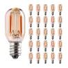 Vintage żarówka LED - rurkowa Edison - T22 - E12 - E14 - 1W - ściemnialna - 2200K złota - 25 sztukE14