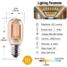 Vintage żarówka LED - rurkowa Edison - T22 - E12 - E14 - 1W - ściemnialna - 2200K złota - 25 sztukE14
