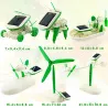 6 in 1 robot toys - educational kit - powered by solar