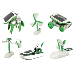 6 in 1 Roboterspielzeug - Lernset - powered by solar
