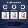 LED selfie ring - fyllningslampa - med stativ - för smink/video/foton - dimbar