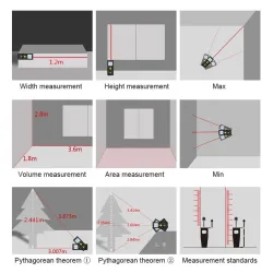 Digital laser - meter distance - rangefinder