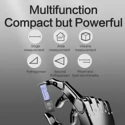 MultimetrosMini laser digital rangefinder - 40m - WX013 - LCD - handheld - pocket - USB - rechargeable