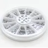 Transparent crystal nail art stickers - with case