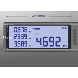 Worx WX013 - mini laser afstandsmeter - digitale meter - LCD - USB - 40mMultimeters