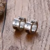 PendientesPendientes pequeños de plata - con signo masónico - unisex