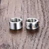 Små silverörhängen - med frimurarskylt - unisex