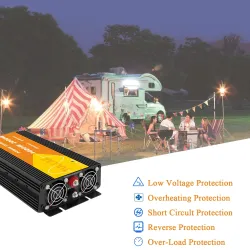 Konwerter czystej fali sinusoidalnej - DC 12V na AC 220V 230V - zasilacz samochodowy - falownik - 1000WNarzędzia & konserwacja