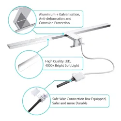 Oświetlenie lustra - kinkiet - LED - wodoodporny - 10W - 800LM - 60cmKinkiety